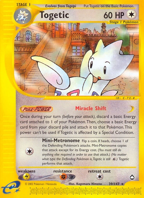 Image for Togetic (Aquapolis) (039/147) - Pokemon