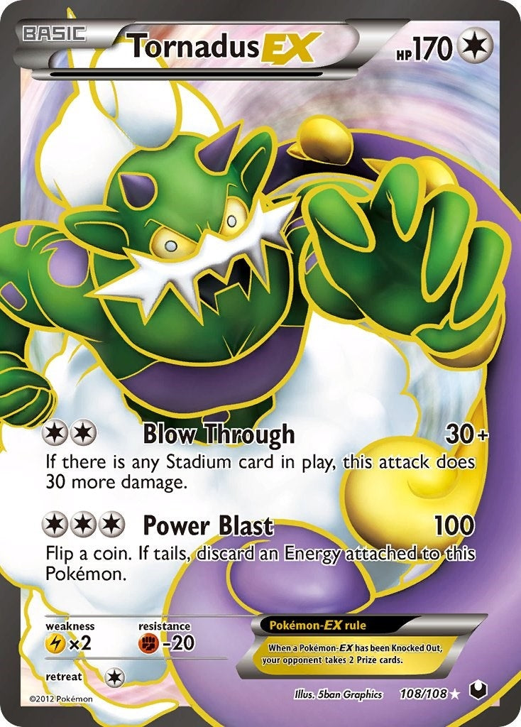 Image for Tornadus EX (108 Full Art) (Dark Explorers) (108/108) - Pokemon