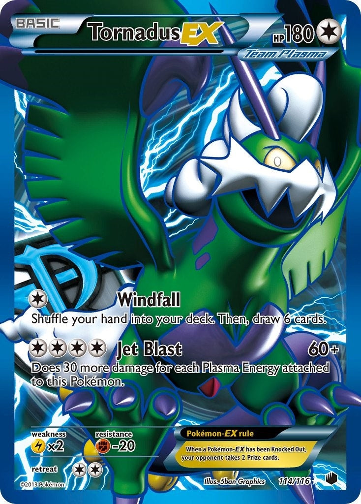 Image for Tornadus EX (Team Plasma) (114 Full Art) (Plasma Freeze) (114/116) - Pokemon