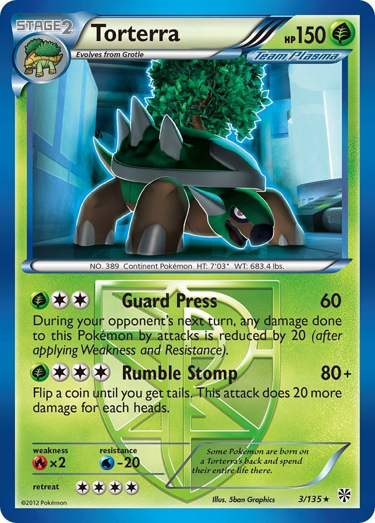 Image for Torterra (Team Plasma) (Plasma Storm) (3/135) - Pokemon