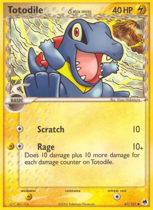 Image for Totodile (Delta Species) (Dragon Frontiers) (67/101) - Pokemon