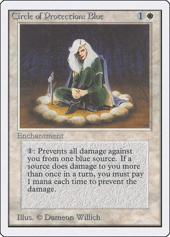 Image for Circle of Protection: Blue (Unlimited Edition) - Magic: The Gathering