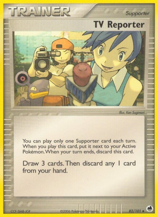 Image for TV Reporter (Dragon Frontiers) (82/101) - Pokemon