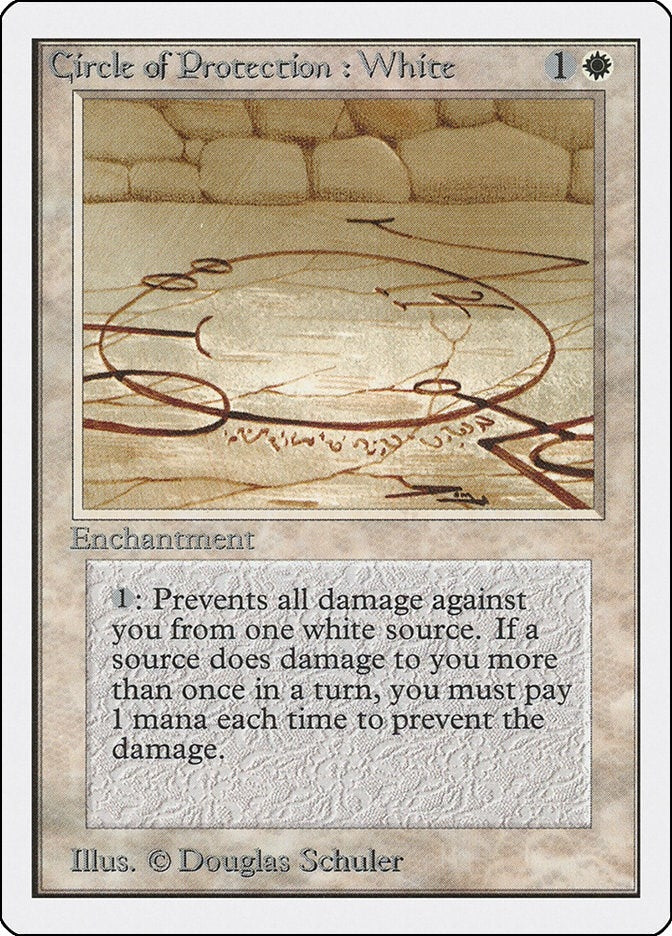 Image for Circle of Protection: White (Unlimited Edition) - Magic: The Gathering