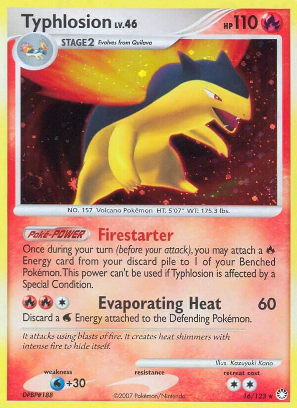 Image for Typhlosion (Mysterious Treasures) (16/123) - Pokemon