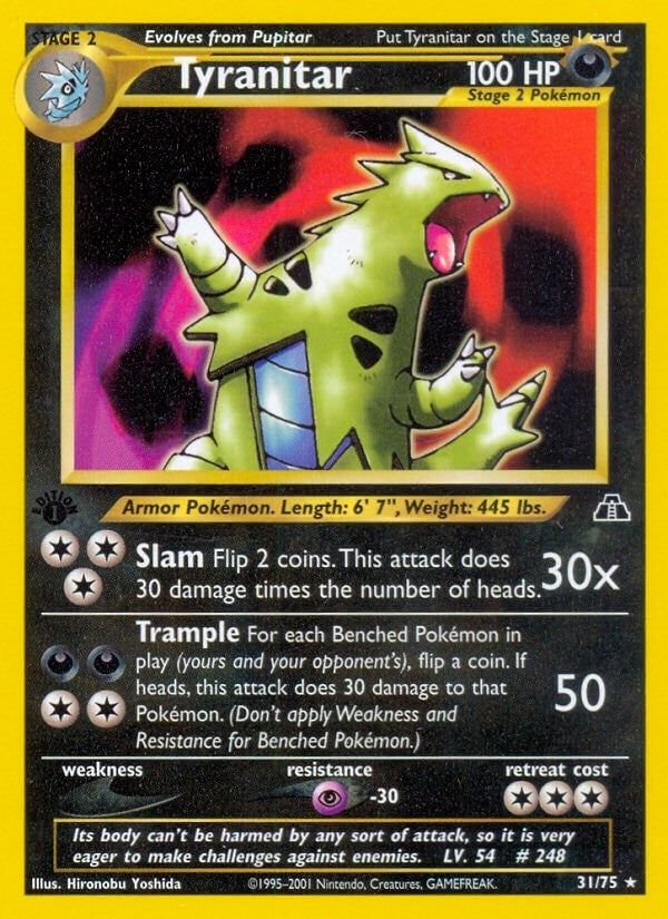 Image for Tyranitar (31) (Neo Discovery) (31/75) - Pokemon