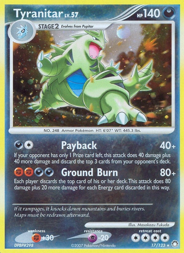 Image for Tyranitar (Mysterious Treasures) (17/123) - Pokemon