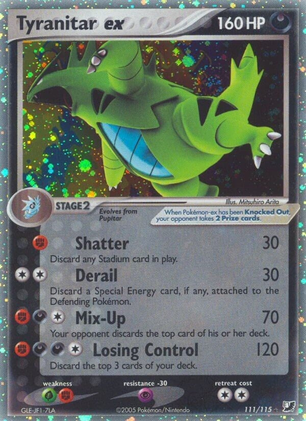 Image for Tyranitar ex (Unseen Forces) (111/115) - Pokemon