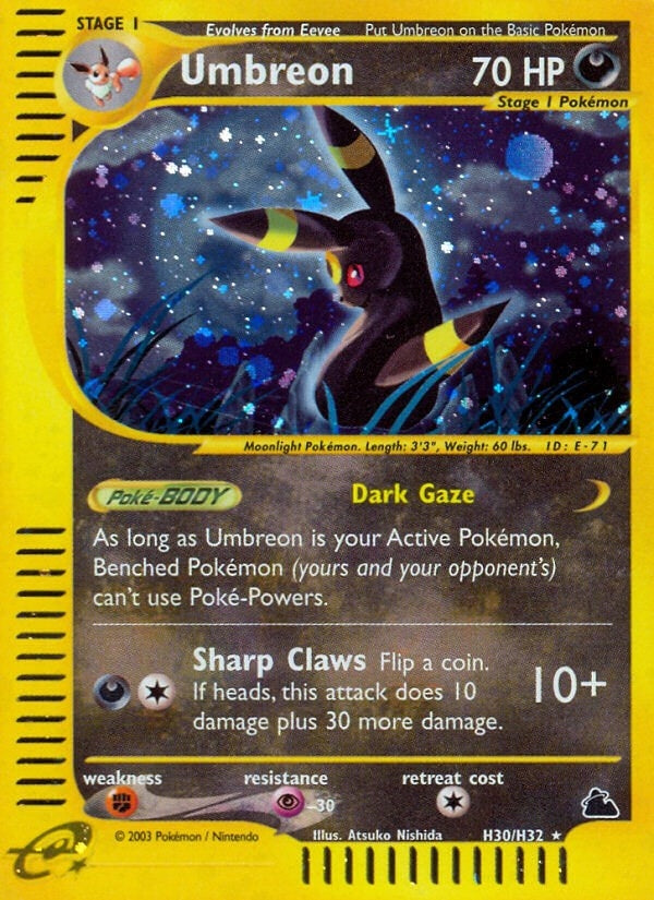Image for Umbreon (H30) (Skyridge) (H30/H32) - Pokemon