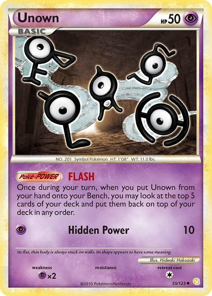 Image for Unown (55) (HeartGold SoulSilver) (55/123) - Pokemon