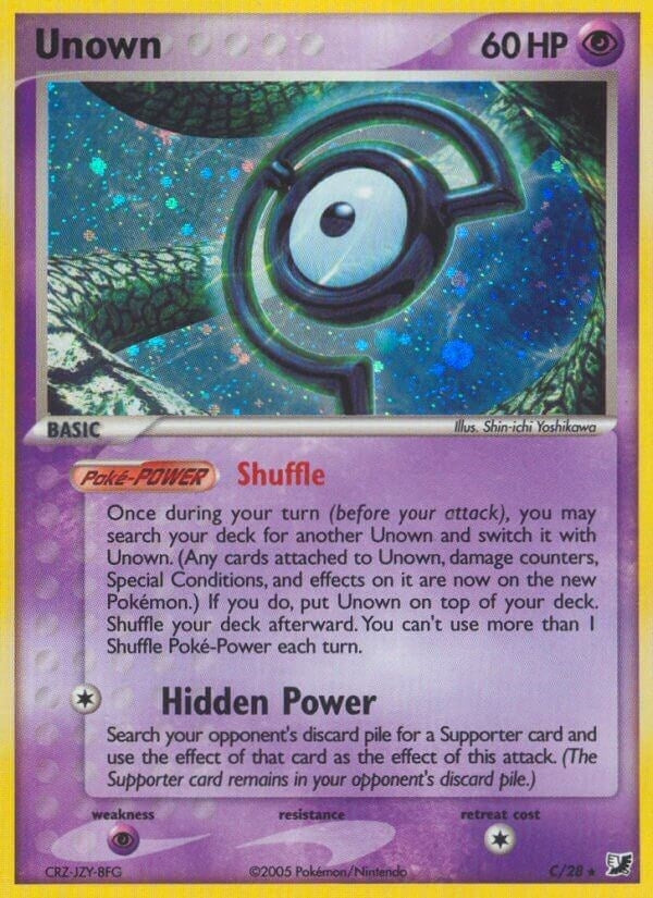 Image for Unown (C) (Unseen Forces) (C/28) - Pokemon