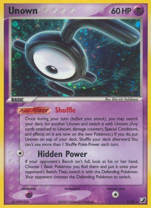 Image for Unown (E) (Unseen Forces) (E/28) - Pokemon