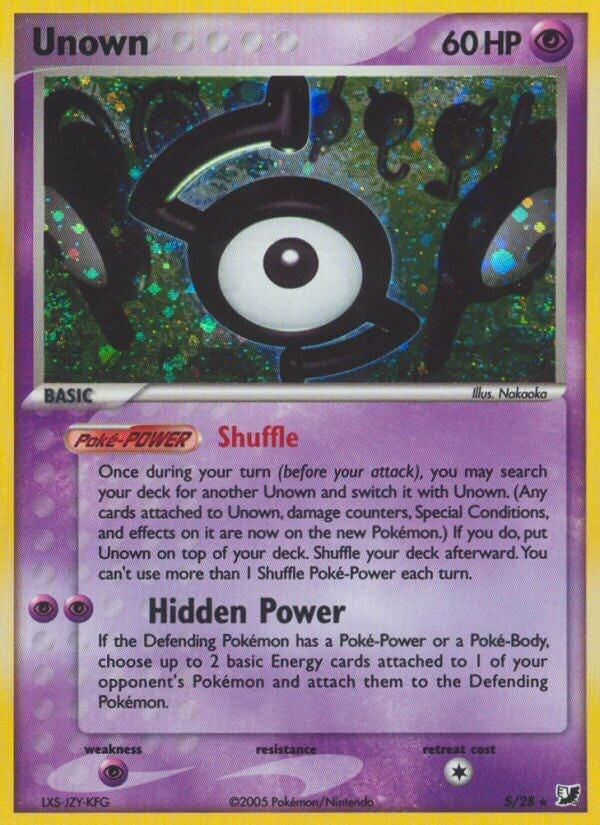 Image for Unown (S) (Unseen Forces) (S/28) - Pokemon