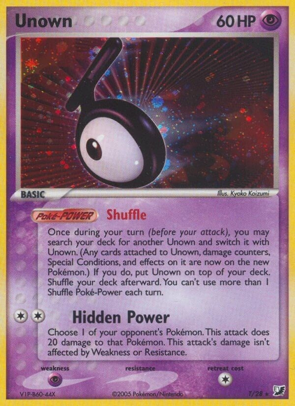 Image for Unown (T) (Unseen Forces) (T/28) - Pokemon