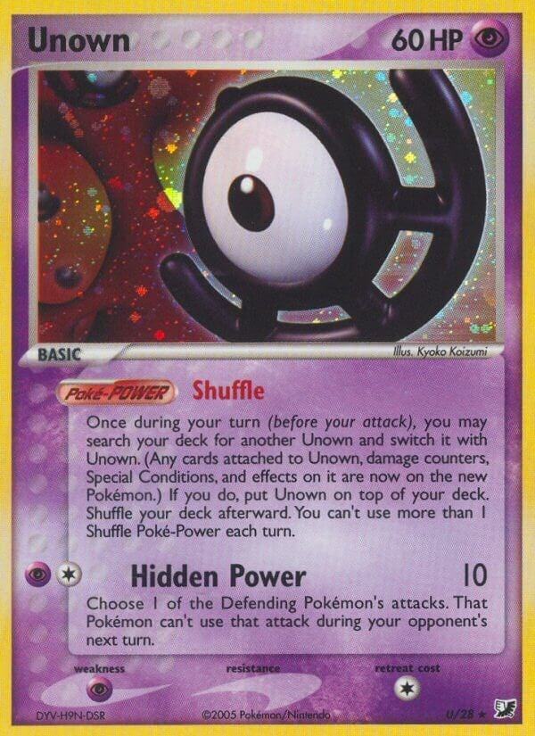 Image for Unown (U) (Unseen Forces) (U/28) - Pokemon