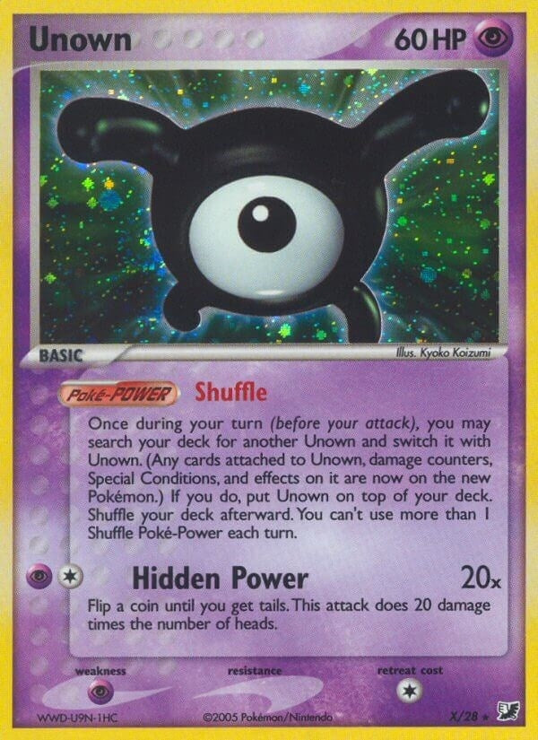 Image for Unown (X) (Unseen Forces) (X/28) - Pokemon