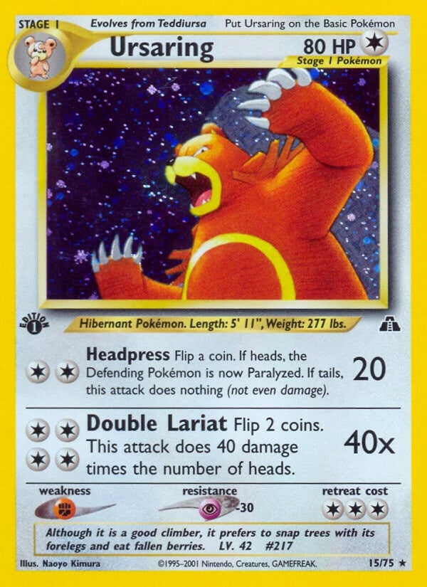 Image for Ursaring (15) (Neo Discovery) (15/75) - Pokemon