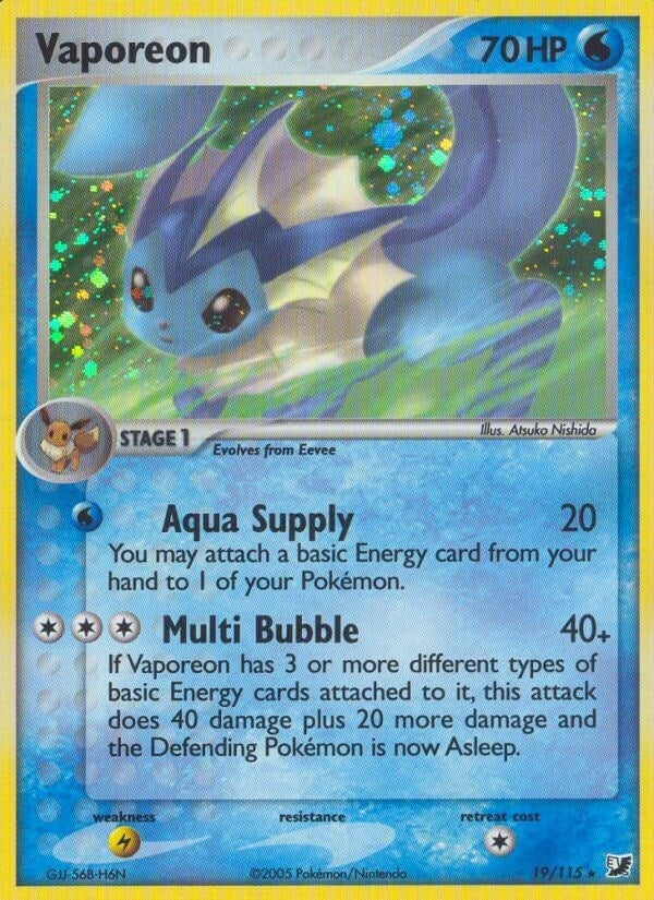 Image for Vaporeon (Unseen Forces) (19/115) - Pokemon