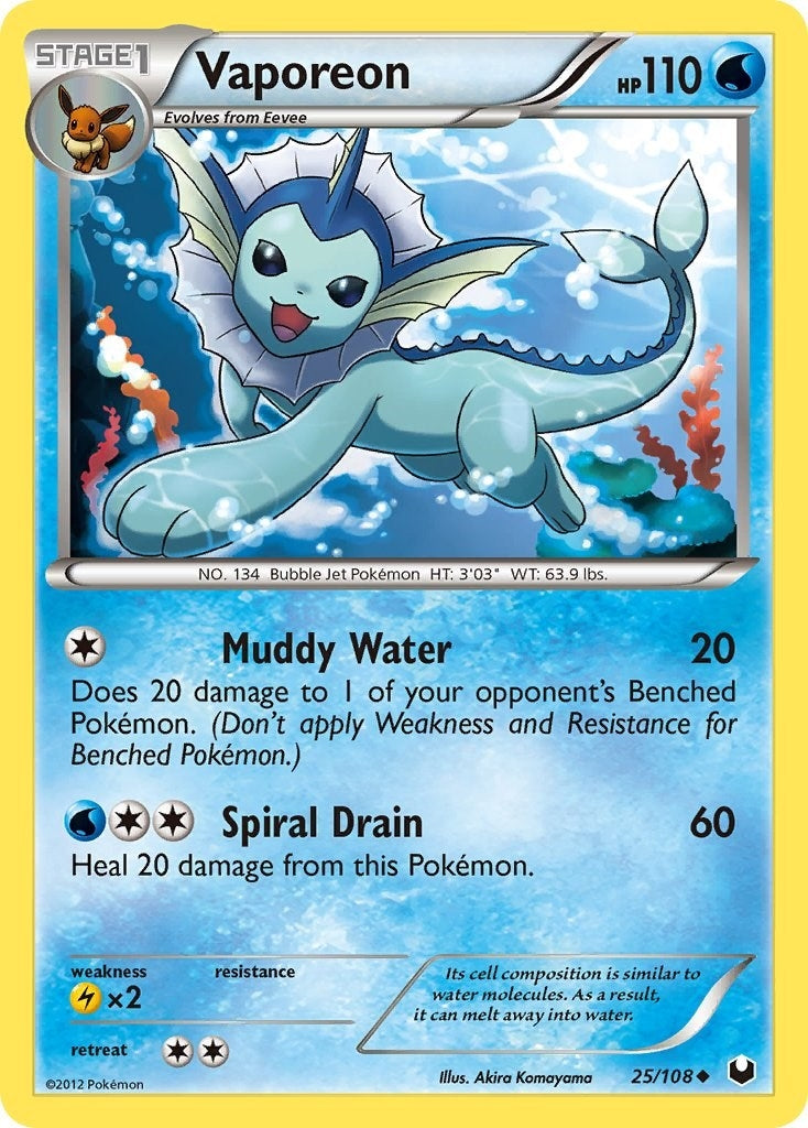 Image for Vaporeon (Dark Explorers) (25/108) - Pokemon