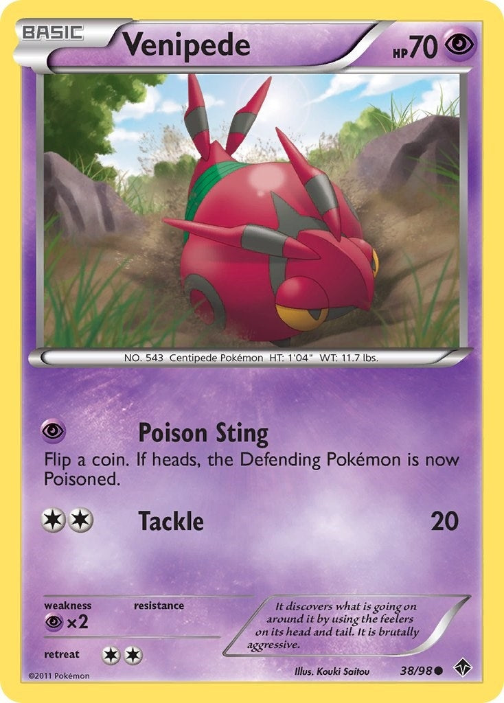 Image for Venipede (Emerging Powers) (38/98) - Pokemon
