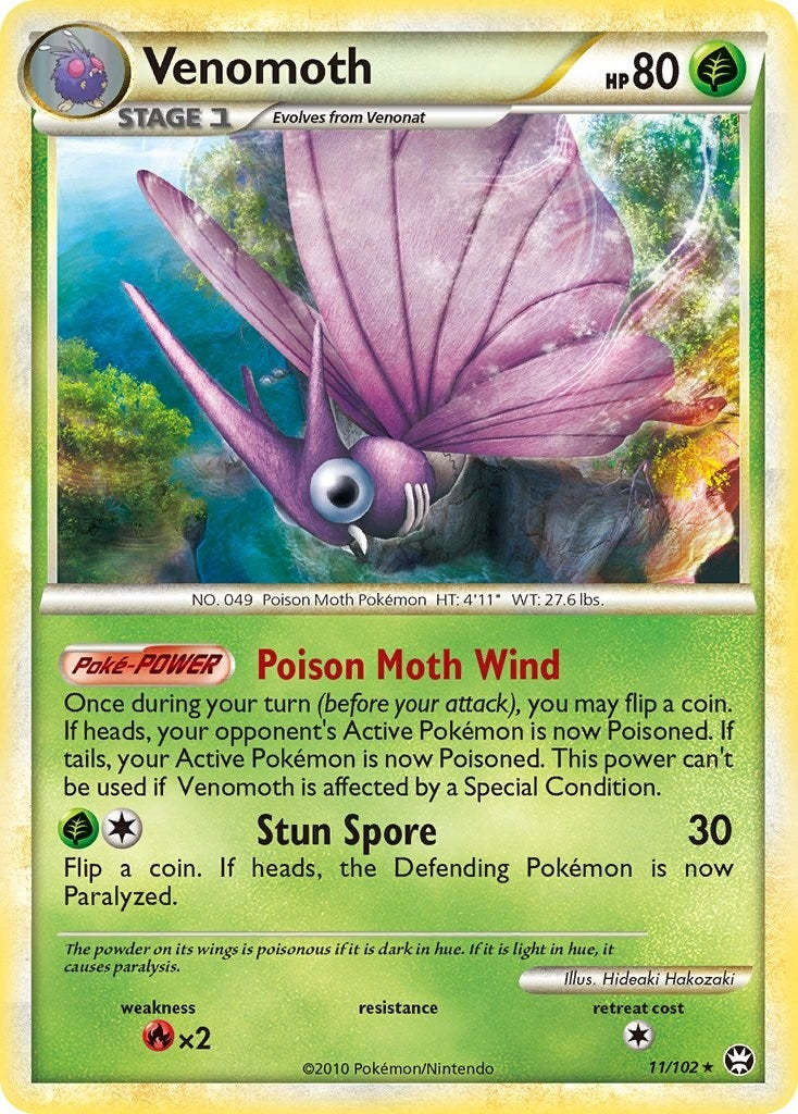 Image for Venomoth (Triumphant) (11/102) - Pokemon