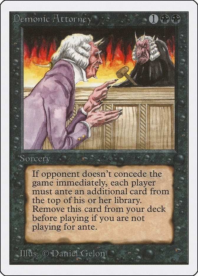 Image for Demonic Attorney (Unlimited Edition) - Magic: The Gathering