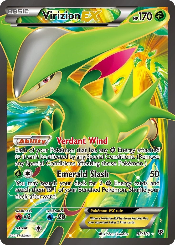 Image for Virizion EX (Full Art) (Plasma Blast) (96/101) - Pokemon
