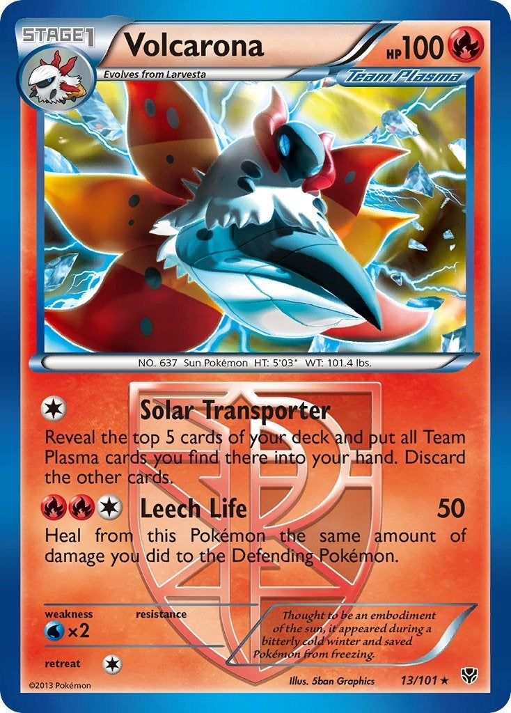 Image for Volcarona (Team Plasma) (Plasma Blast) (13/101) - Pokemon