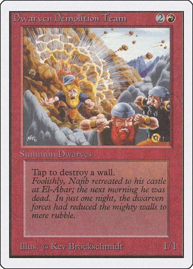 Image for Dwarven Demolition Team (Unlimited Edition) - Magic: The Gathering