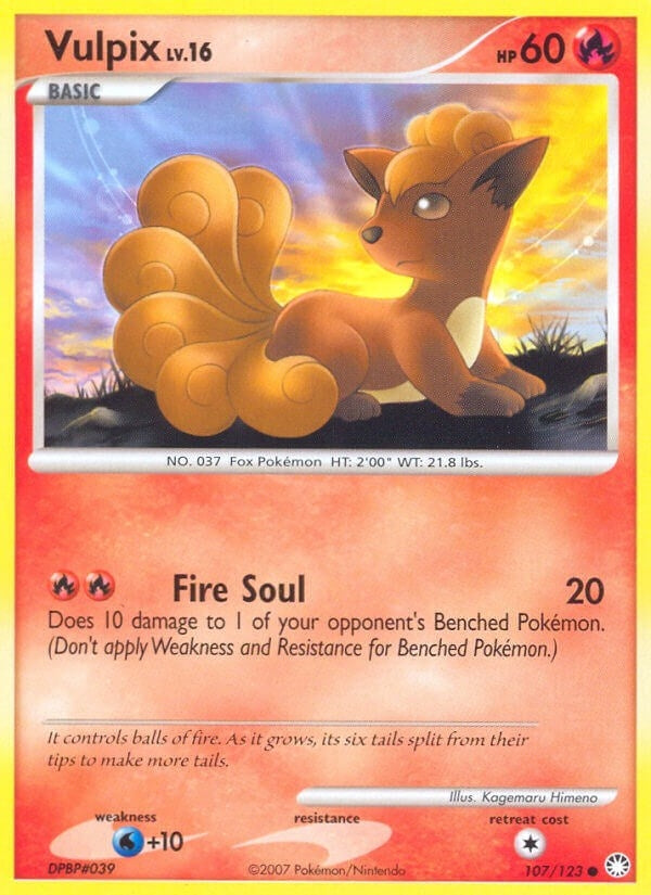 Image for Vulpix (Mysterious Treasures) (107/123) - Pokemon