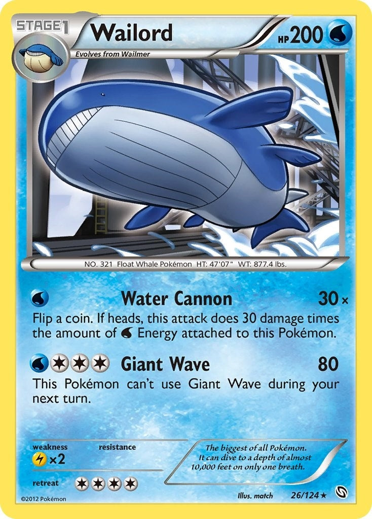 Image for Wailord (Dragons Exalted) (26/124) - Pokemon