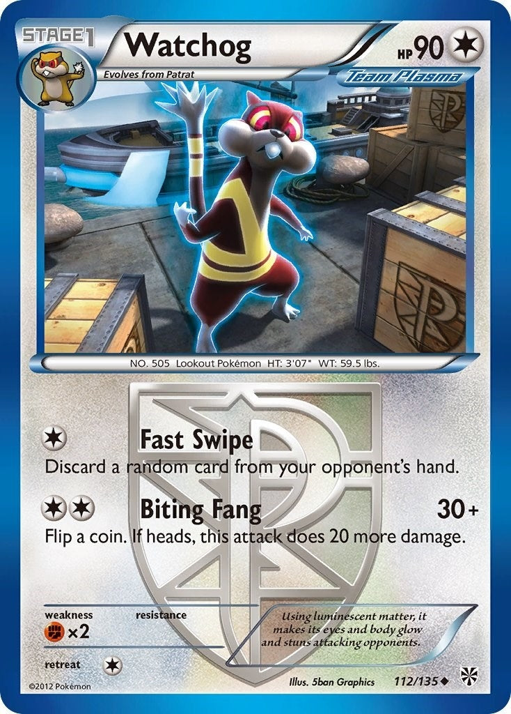 Image for Watchog (Team Plasma) (112) (Plasma Storm) (112/135) - Pokemon