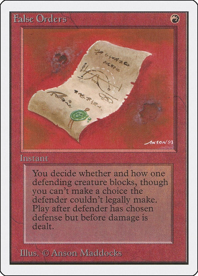 Image for False Orders (Unlimited Edition) - Magic: The Gathering