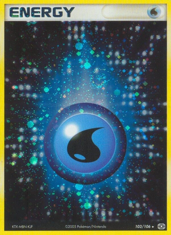 Image for Water Energy (Emerald) (103/106) - Pokemon