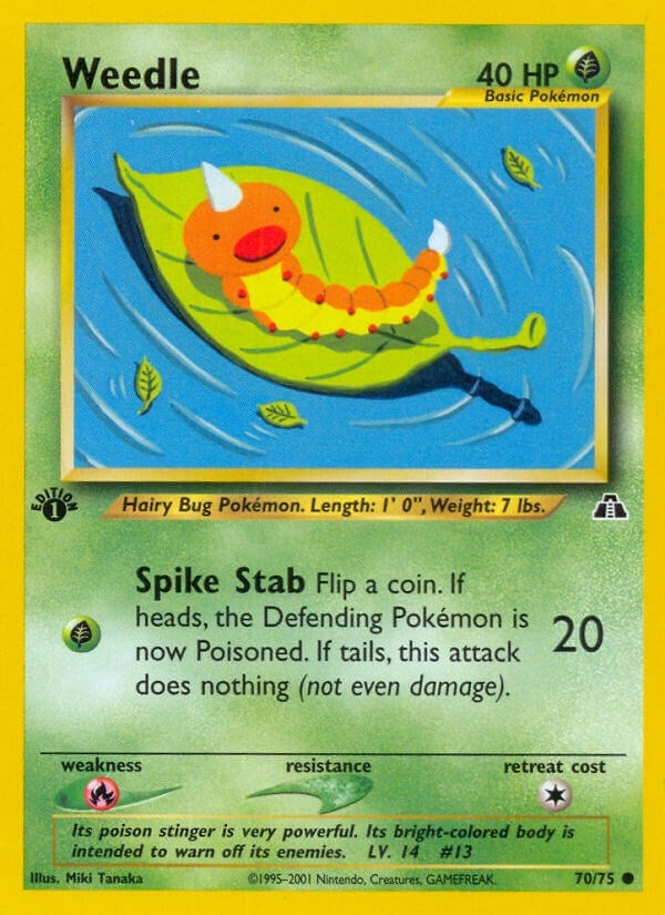 Image for Weedle (Neo Discovery) (70/75) - Pokemon
