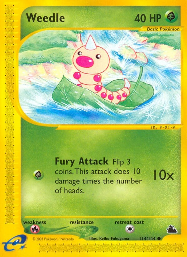 Image for Weedle (114) (Skyridge) (114/144) - Pokemon