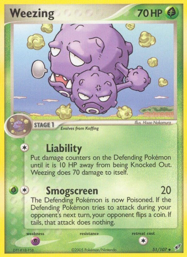 Image for Weezing (Deoxys) (51/107) - Pokemon