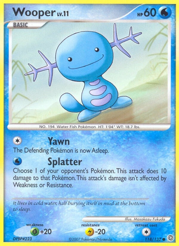 Image for Wooper (Secret Wonders) (118/132) - Pokemon