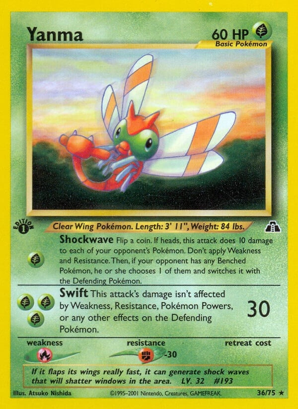 Image for Yanma (36) (Neo Discovery) (36/75) - Pokemon