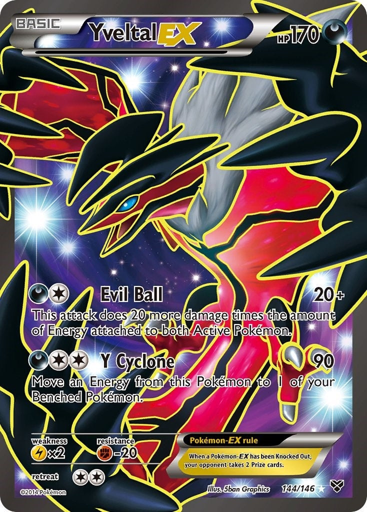 Image for Yveltal EX (144 Full Art) (XY Base Set) (144/146) - Pokemon