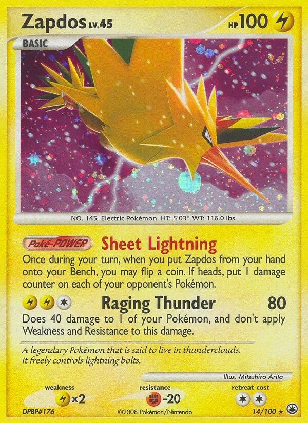Image for Zapdos (Majestic Dawn) (14/100) - Pokemon