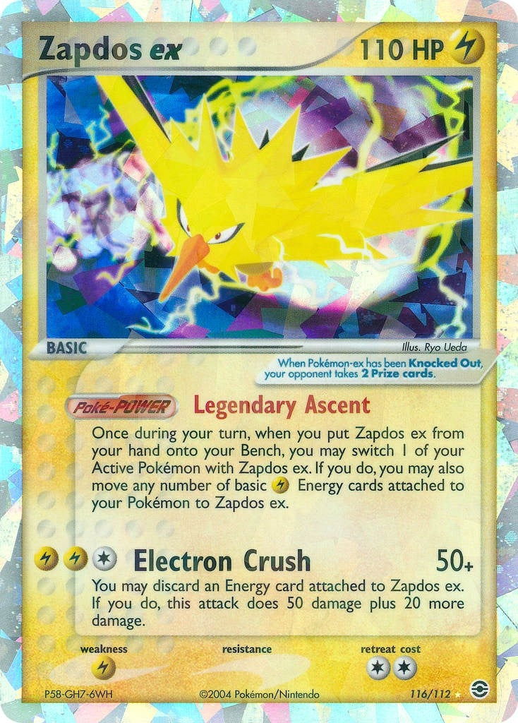 Image for Zapdos ex (FireRed & LeafGreen) (116/112) - Pokemon