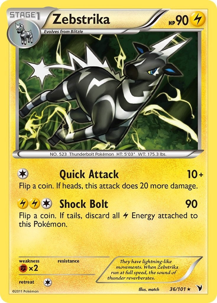 Image for Zebstrika (Noble Victories) (36/101) - Pokemon