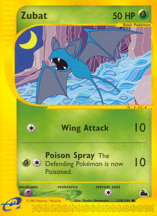 Image for Zubat (118) (Skyridge) (118/144) - Pokemon