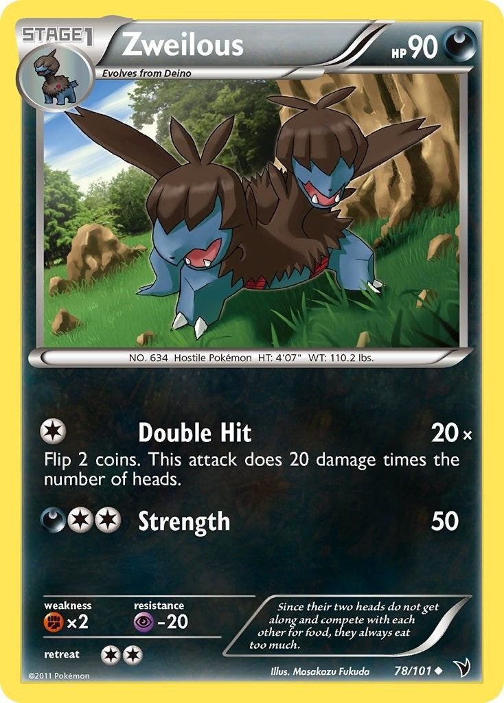 Image for Zweilous (Noble Victories) (78/101) - Pokemon
