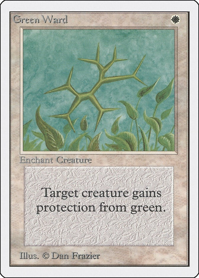Image for Green Ward (Unlimited Edition) - Magic: The Gathering