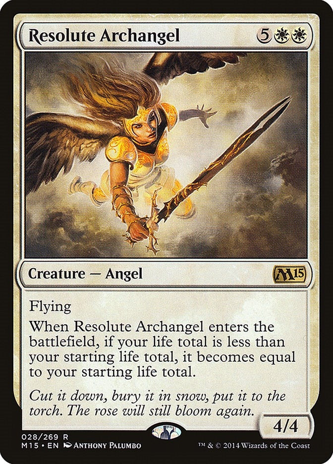 Image for Resolute Archangel (Magic 2015 (M15)) (28) - Magic: The Gathering