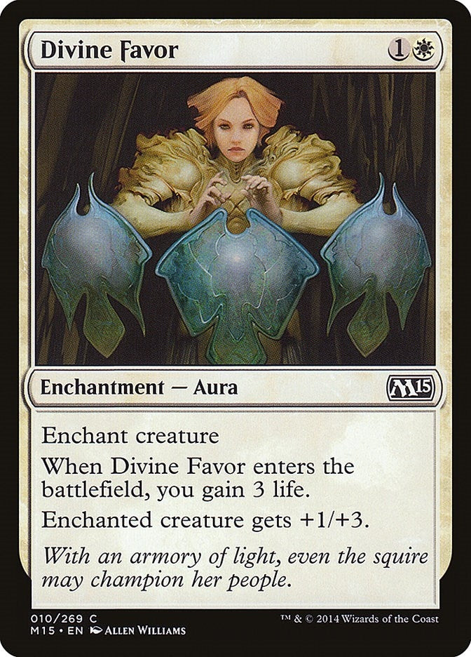 Image for Divine Favor (Magic 2015 (M15)) (10) - Magic: The Gathering