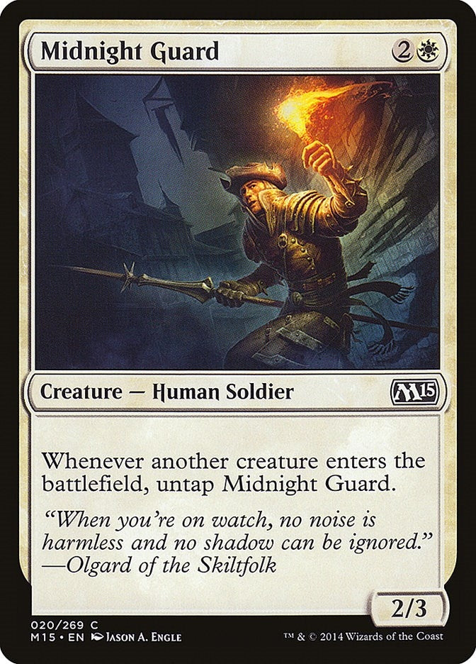 Image for Midnight Guard (Magic 2015 (M15)) (20) - Magic: The Gathering