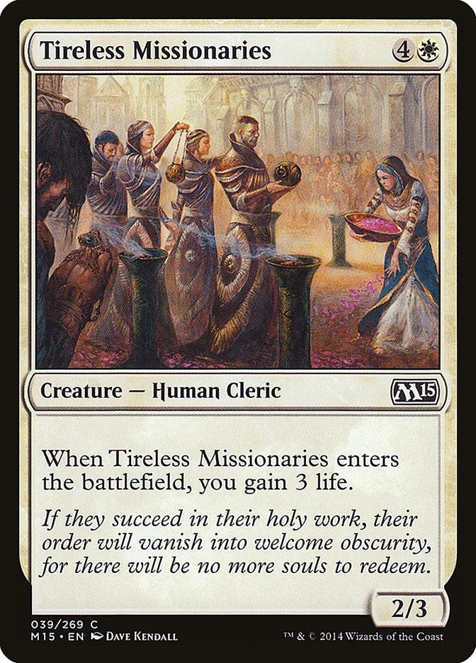 Image for Tireless Missionaries (Magic 2015 (M15)) (39) - Magic: The Gathering